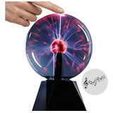 Lámpara Bola Plasma Magica Sensible Al Tacto Y Sonido 20cm