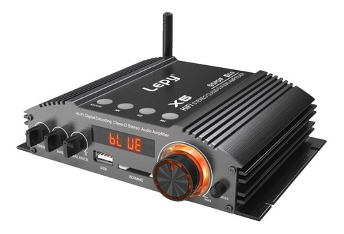 Amplificador De Audio De Potencia Lepy X5 Bluetooth 2x100w