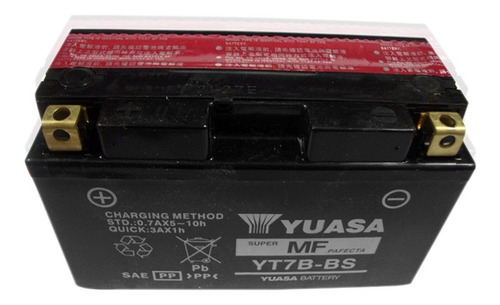 Bateria Yuasa Yt7b-bs (yt7b-4) Gel Raptor 350 En Fas Motos!