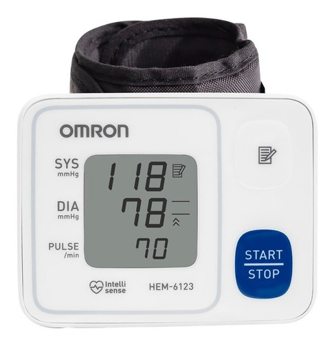 Omron Hem-6123 Monitor De Presión Arterial De Muñeca Automático