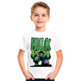 Camiseta Hulk Herói Desenho Camisa Blusa Moleton Infantil