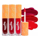 Kit 3 Gel Tint Melu By Ruby Rose Batom E Blush Longa Duração