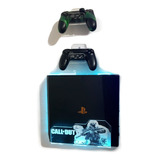 Soporte Base Repisa Ps4 Call Of Duty + Luz Led  + 2 Sop Cont