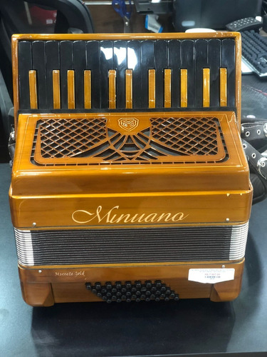 Acordeon Sanfona Minuano 40 Bxs Musset Gold Shop Guitar  