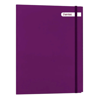 Carpeta Escolar Profesional 3 Aros Unicolor Ferrini Libreta Color Morado | MercadoLibre
