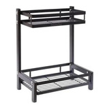 Organizador 2 Niveles Metálico Cocina Negro