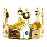 12 Corona Rey Príncipe Dorada Plástico Boda Batucada Fiesta
