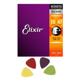 Elixir® Nanoweb 10-47 Cuerdas Para Guitarra Acustica Origina