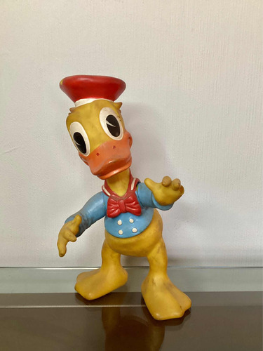 Antiguo Juguete Pato Donald Mono De Goma Chileno Osmir