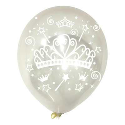 10 Globos  Princess  Tranparentes De Latex 12  | Meses sin interés