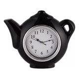 Bonito Reloj De Tetera Negra Para Cocina Para Pared 