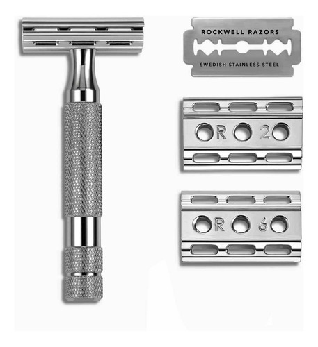 Aparelho De Barbear - Safety Razor Rockwell 6c White Chrome