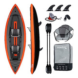 Funwater Kayak Inflable 11'x41 Cubierta De Tela Portátil Pr