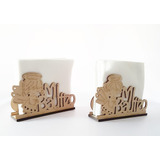 Servilletero Mi Bautizo, Personalizado, Mdf 3mm, Pack 20pz