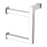 Porta Papel Parede Duplo Banheiro 15cm Aço Inox Stainless