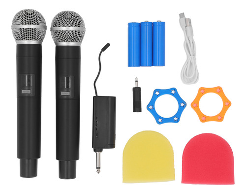 Set De 2 Micrófonos Inalámbricos Recargables Profesionales
