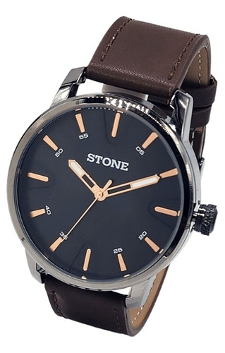 Reloj Pulsera Hombre Stone Garantia Oficial Papa Sto1146