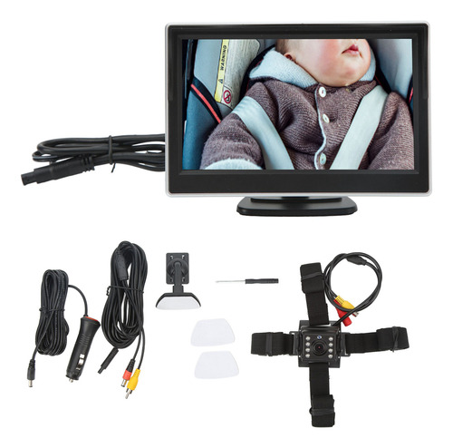 Monitor De Cámara Trasera Para Coche Para Bebé, Espejo De 5