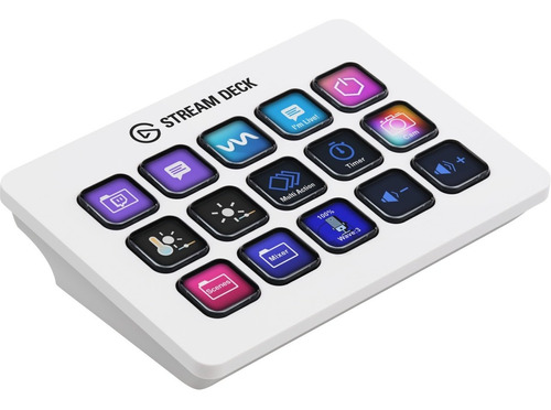 Stream Deck Mk.2 Elgato 15 Botones Lcd Personalizable Blanco