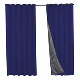 Cortina Janela Pvc Corta Luz Veda Luz 2,00x1,60 Cores Cor Azul-marinho