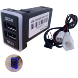 Qc3.0 Quick Charger With Blue Led Digital Voltmeter Replacem