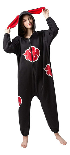 Hs Naruto Akatsuki Cloud Pijama Unisex De Una Sola Pieza