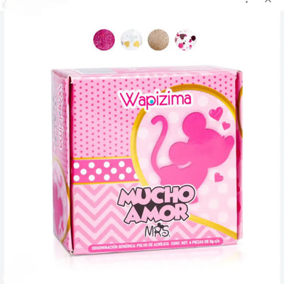 Acrílico Wapizima Colección 4 Piezas Diferentes Colecciones Color Mucho Amor | MercadoLibre