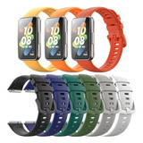 A 9 Piezas Correas De Reloj De Silicona For Huawei Band 7 A