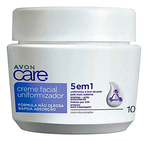 Creme Facial Clareador Uniformizador Avon Care 100g