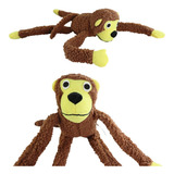 Brinquedo Mordedor Macaco De Pelúcia Para Pets Cães Cachorro