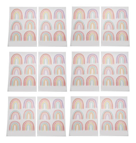 Adhesivos De Pared Coloridos Arcoíris Para Dormitorio De Niñ