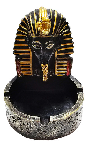 Cenicero Egicipcio Decoracion Dorado Vintage Tutankamon