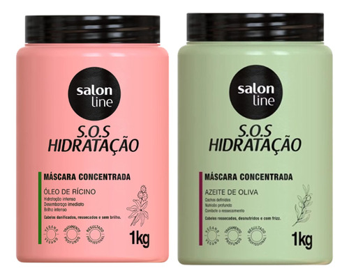 Cronograma Capilar 1kg Salon Line Óleos Essenciais Nutrição