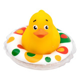 Brinquedo Para Banho Do Bebe Pato De Borracha Vila Toy Cor Amarelo