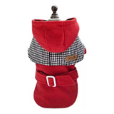 Campera Para Perros Talle M | Capita Para Mascotas De Paño Con Capucha | Abrigo Con Capucha Para Perro Pequeño |  Ropa Con Capucha Para Perros Chicos |