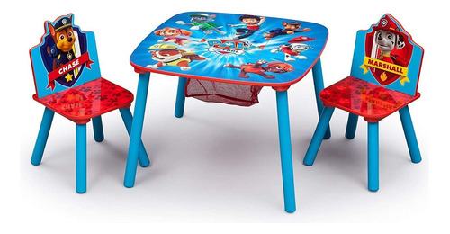 Mesa Para Niños Y Conjunto De Silla Con  Sillas De Alm...