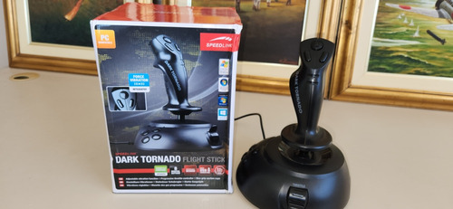 Joystick Manche Voos  Dark Tornado 8 Botões Para Pc