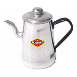 Jarra Cafetera 1 Lt Mango Charolado Aluminio Pico Vertedor