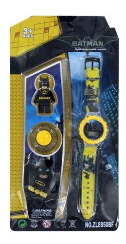 Reloj Digital De Batman Para Niño Con Luz Y Sonido 