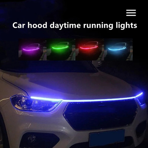 A Tira Luces Led Para Capó Coche Barra Circulación Diurna