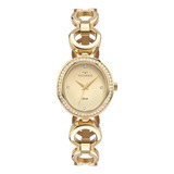 Relógio Technos Feminino Bracelete Dourado 5atm 27x29mm