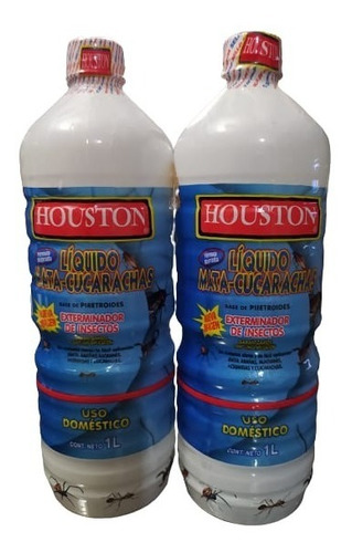 2 Lts Houston Insecticida Vs Cucarachas, Chinches  Y Más