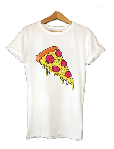 Playera Camiseta Algodon Deliciosa Rebana Pizza Envio Gratis