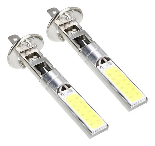 Y) 2x H1 Cob Led Bright White Drl Fog Lights