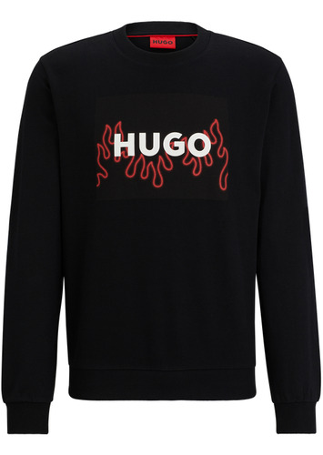 Sudadera Hugo Para Hombre Regular Fit De Felpa De Algodón