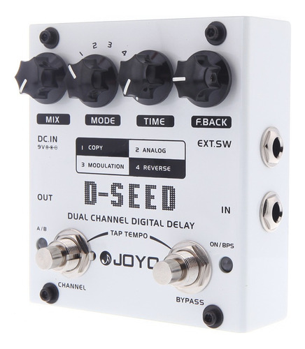 Joyo D-seed Doble Canal Digital Delay Pedal De Efectos De