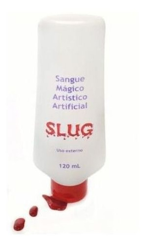 Sangue Falso Mágico Artificial Slug 120 M- Maquiagem Terror