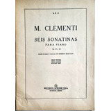 Clementi Seis Sonatinas Para Piano Op. 36 Y 37 En 4 Idiomas 