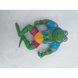 Tortugas Ninja Genghis Frog Playmates 1989  11cm