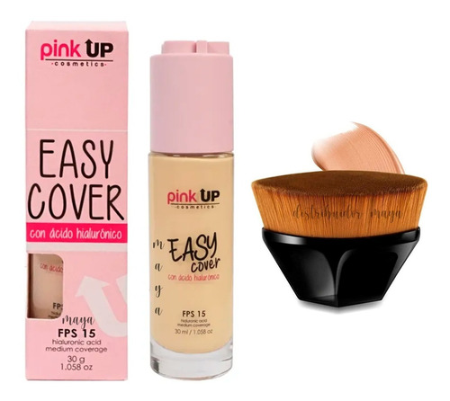 Maquillaje Líquido Easy Cover  Pink Up Acido Hialuronico 15f